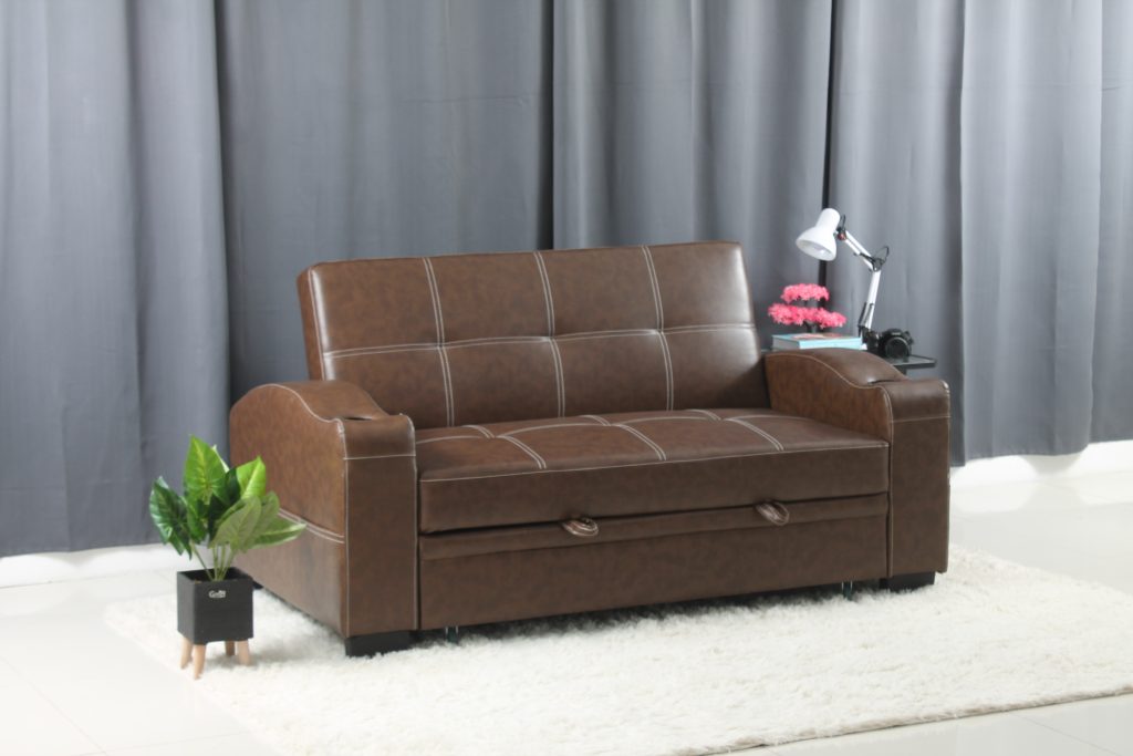 Swing 2Seater Synthetic Leather Sofa Bed — Homemaker Furniture Store