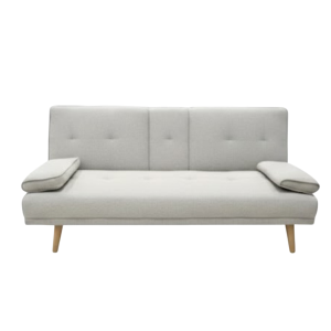 Mira Fabric 3-Seater Sofabed with Cupholders