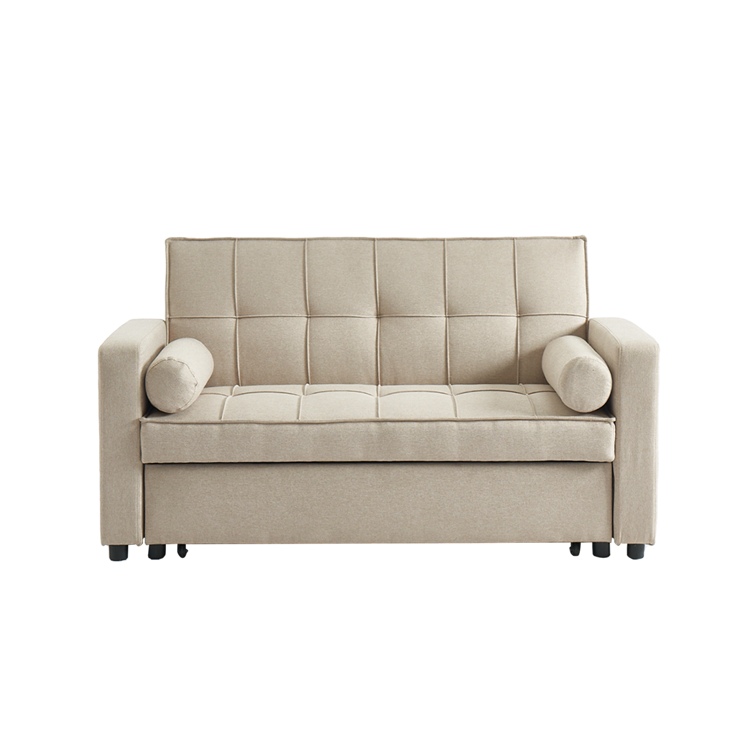 Anna 2 Seater Fabric Sofabed with 2 Pillows