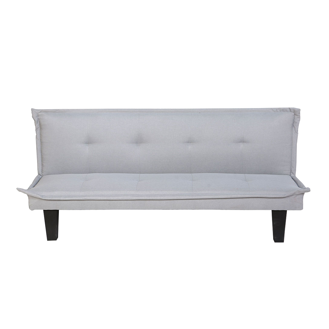 Garry 3-Seater Fabric Sofabed with Black Legs
