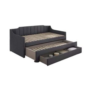 Michigan Single Size Bedframe with Pull-Out Bed & Drawer Storage