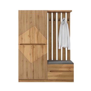 Luigi Wardrobe with Shoe Rack & Wall Hanger