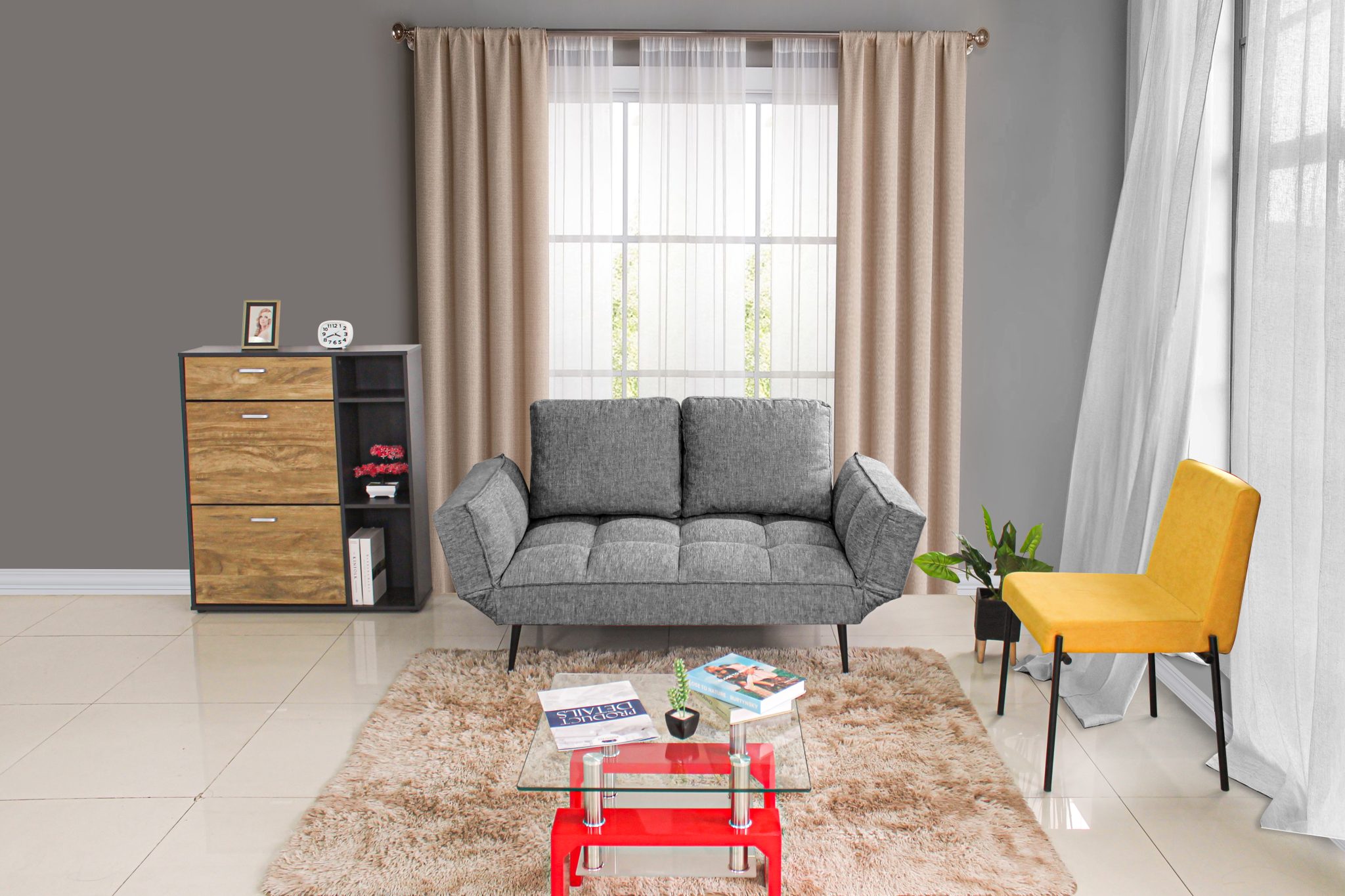 Homemaker Single Spacio 2 Seater Sofa Convertible to Single Bed - Homemaker